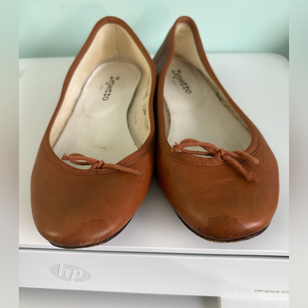 Repetto Brown Leather Flats